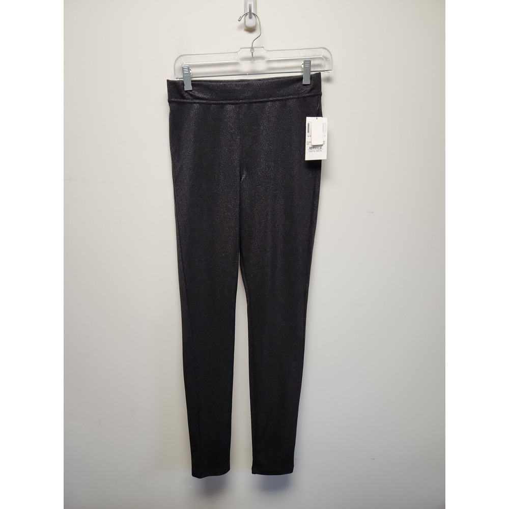 Utopia by Hue Women's Black Shimmer Pull On Leggings Size Small‎ New